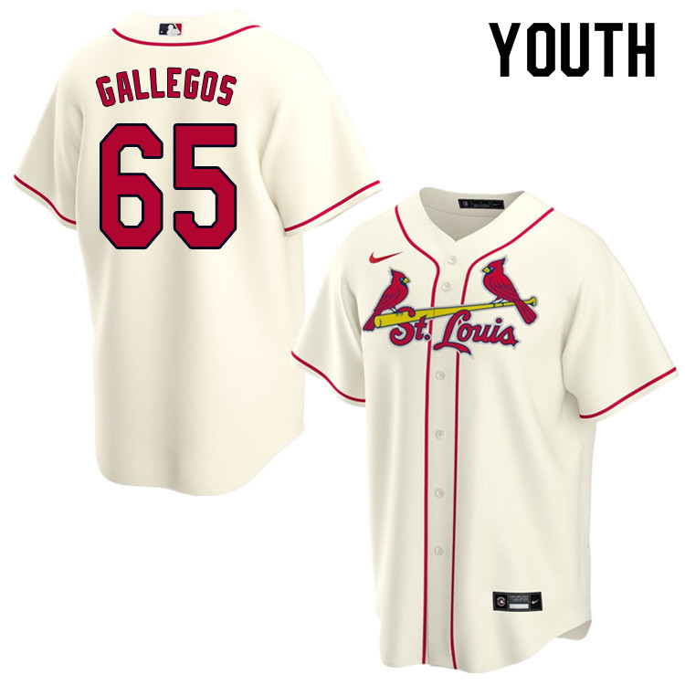 Nike Youth #65 Giovanny Gallegos St.Louis Cardinals Baseball Jerseys Sale-Cream